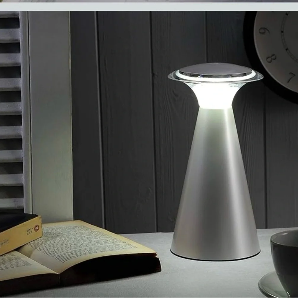 Sleek Silver Table Lamp for Home Dining